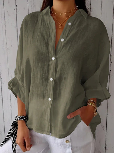 Chloé | Chemise Coton et Lin à Nouer dans le Dos