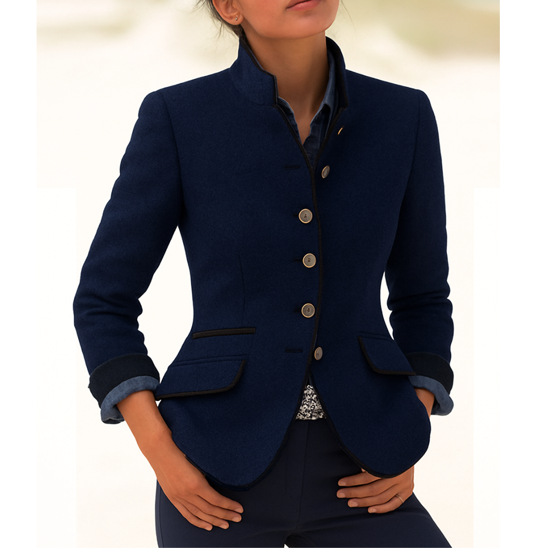 Valeria | Cardigan elegante con colletto alto
