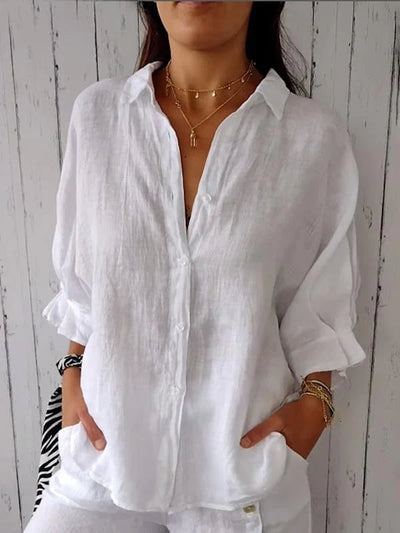 Chloé | Chemise Coton et Lin à Nouer dans le Dos