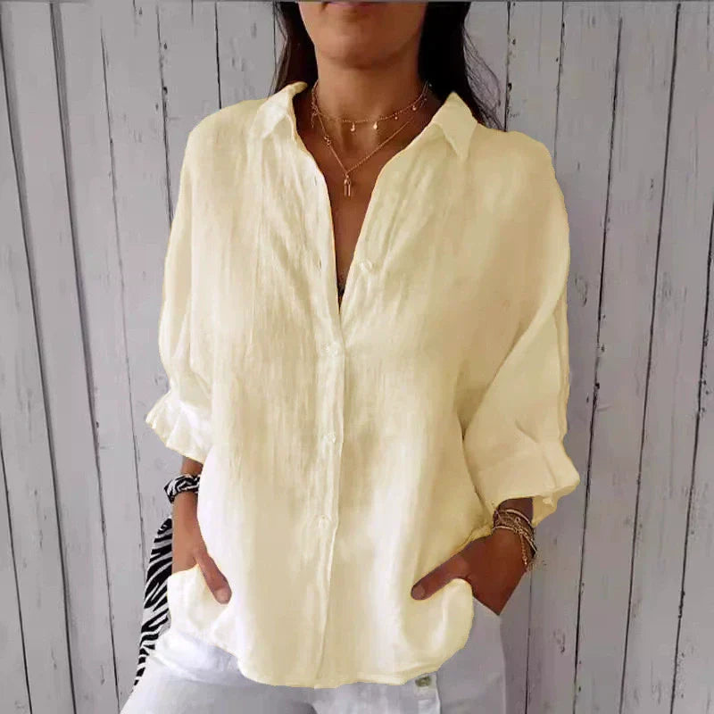 Chloé | Chemise Coton et Lin à Nouer dans le Dos