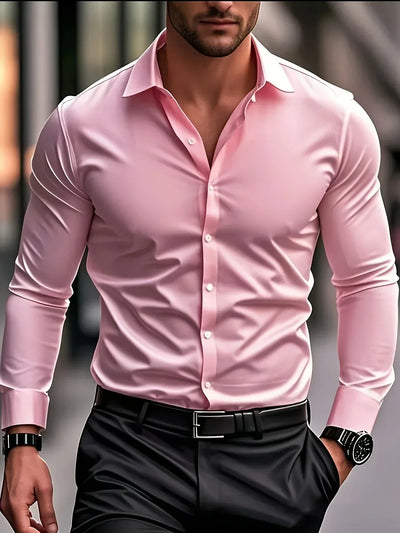 Marc | Chemise élégante à manches longues avec boutons