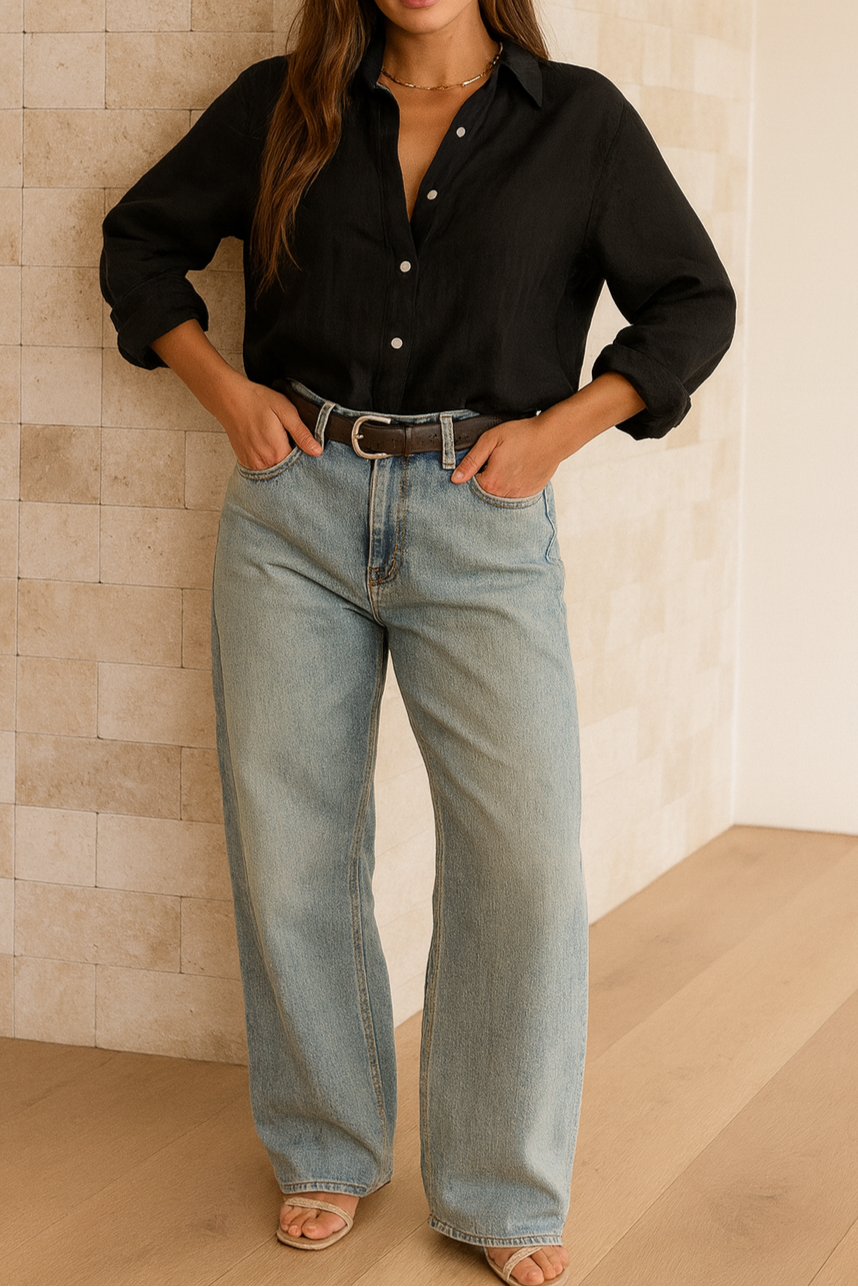 Chloé | Chemise Coton et Lin à Nouer dans le Dos