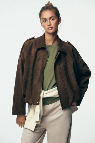 LUNA - Giacca scamosciata