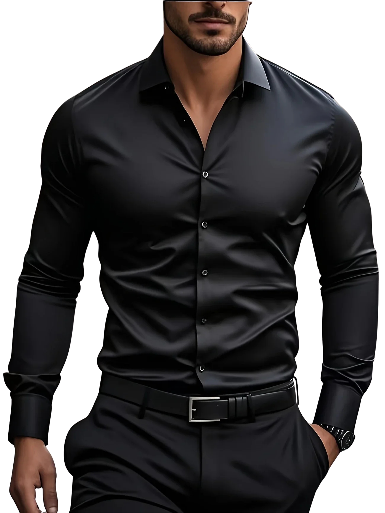 Marc | Chemise élégante à manches longues avec boutons