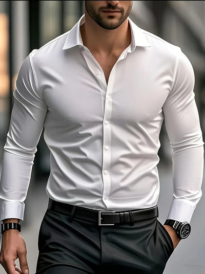 Marc | Chemise élégante à manches longues avec boutons
