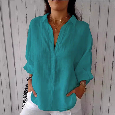 Chloé | Chemise Coton et Lin à Nouer dans le Dos