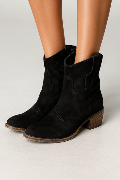 CARLOTA - BOTTES EN CUIR SUÉDÉ