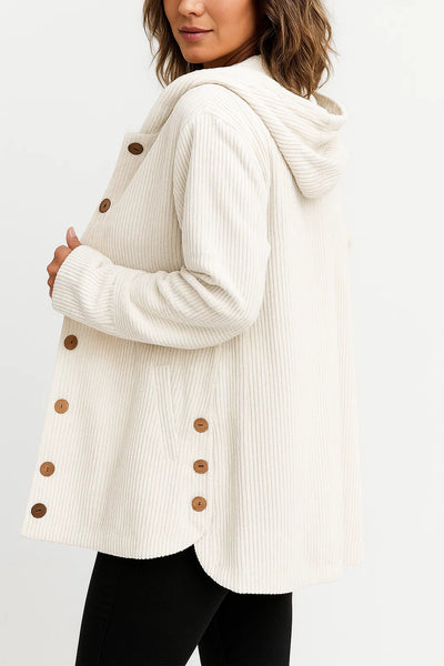 Chique Paris | Veste à capuche en velours décontractée