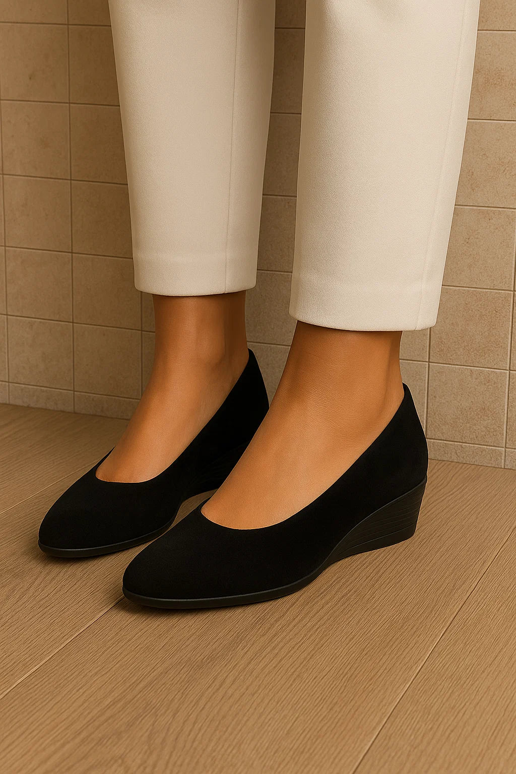 Éliane™ – Ballerines confortables à talon compensé