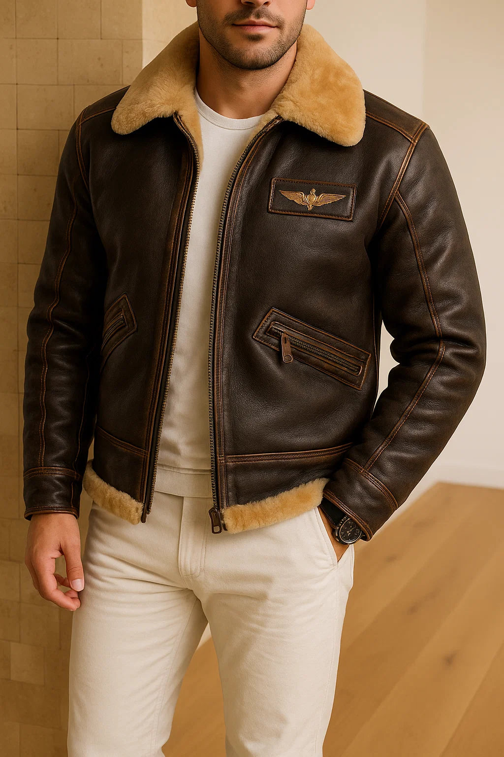 Chique Paris™ | Veste aviateur chaude