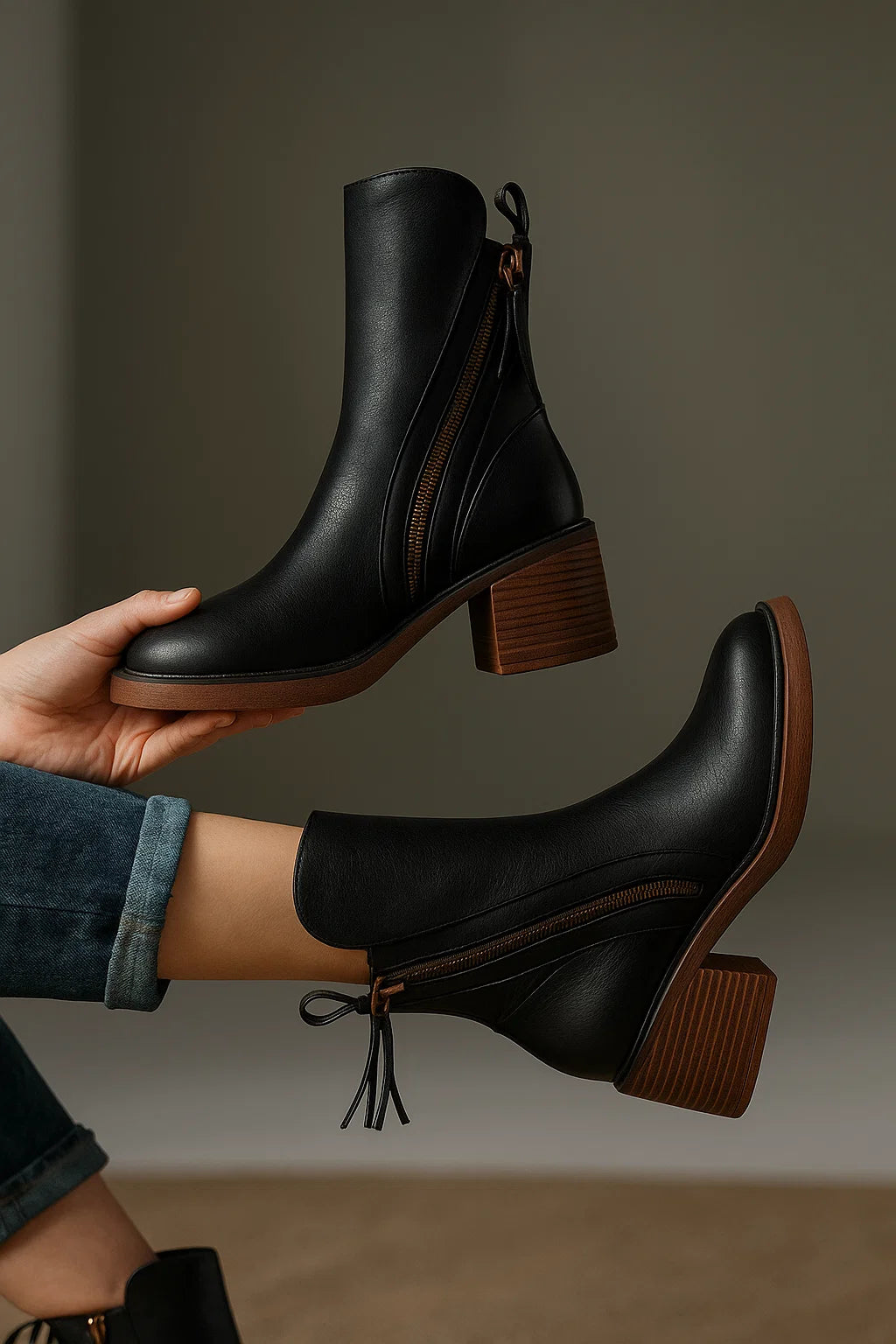 GARCIEL – Bottines en cuir