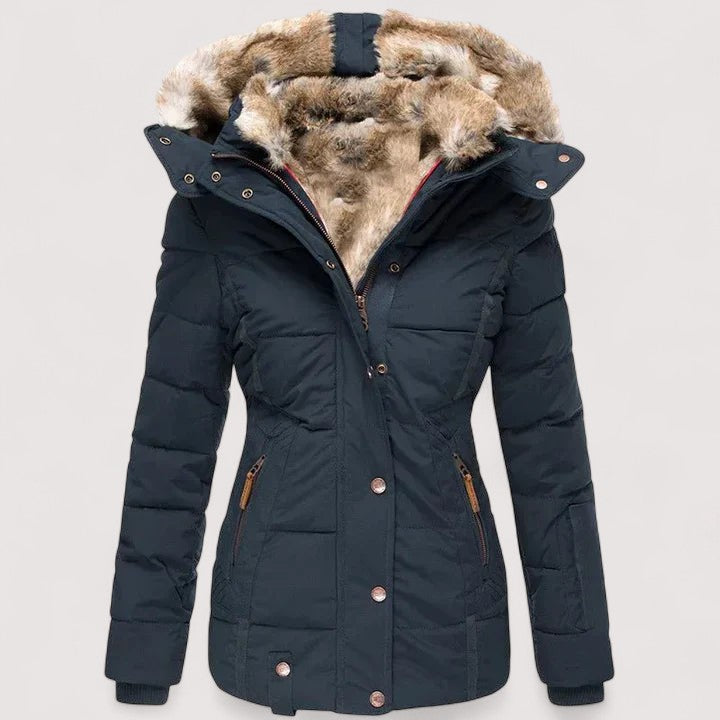Marylin™ – Manteau d'hiver chaud avec doublure en fourrure